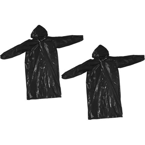 [JAMAIS UTILISÉ]2 Pièces Imperméables Transparentes pour Adultes, Imperméables De Voyage, Imperméables Eva, Imperméables d'urgence pour Camping, Imperméables D'Extérieur, Ponchos De Pluie À (1/5)