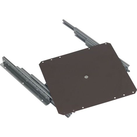 TV-Halterung mit Vollauszug, Halter ausziehbar 320x320 mm, Stahl schwarz (1/2)