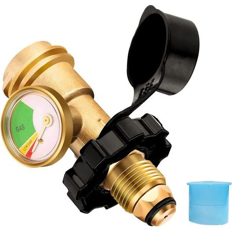 POL Adaptateur pour jauge phosphorescente Adaptateur pour bouteille de propane avec jauge de pression (1/5)