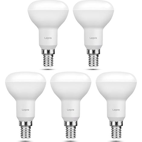 Lot de 5 Ampoules LED R50 E14 4,9W (Équivalent 40W) 470LM Blanc Chaud 2700K Angle 120° Non Dimmable (1/5)