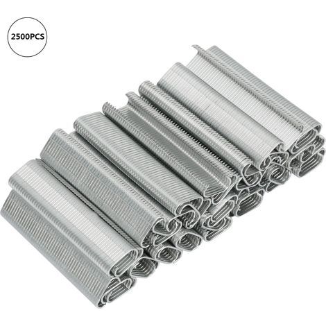 2000 pièces Anneaux de Cage Type C 8mm pour Clôture Animaux, Sofa et Coussin - Lot de Clous M (1/5)