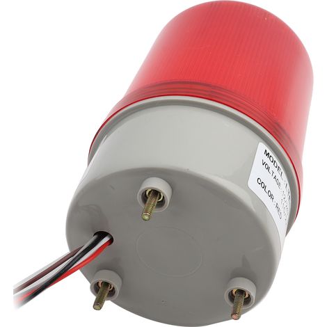 1 pièce Lampe d'avertissement d'urgence à LED rouge, gyrophare rotatif, ampoule de signalisation, 220V AC (1/5)