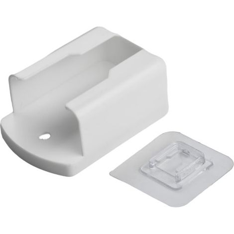 Porta telecomando - Scatola portaoggetti - Montaggio a parete - Design salvaspazio - Taglia media - Bianco (1/5)