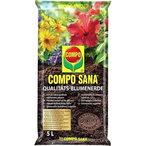 Substrat universel pour plantes 5l - mélange de tourbe, de perlite et de dolomie