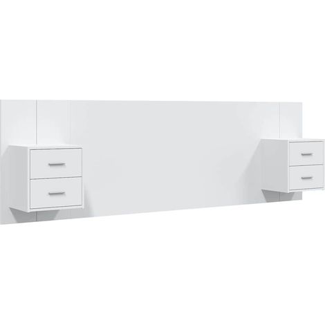 Maison Exclusive - Cabecero de cama con mesitas madera contrachap (1/5)