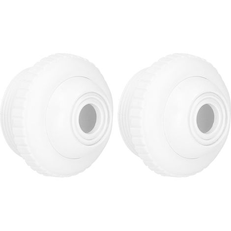 Lot de 2 buses de massage rotatives à filetage mâle de 1,5 pouce pour piscine et spa, avec jet de retour (1/5)