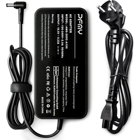 19,5V 9,23A 180W AC Adapter Chargeur Adaptateur Ordinateur pour ASUS GFX72 GFX72V G750JW FX50J FX53V FX50V FX502 FX63VD FX60V FX63V FZ63V ZX60V G53 G53S G71V G72G G73J G74 G74S G74SX (1/5)