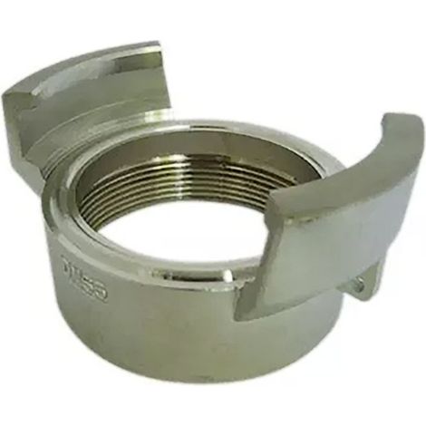 Demi raccord symétrique Guillemin, pompier, sans verrou à douille filetée femelle en inox DN 50 x 2'' BSP