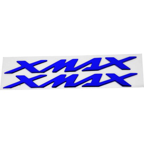 Paire d'autocollants 3D d'emblèmes moto, décalcomanies pour XMAX 125 250 400 (Bleu) (1/5)