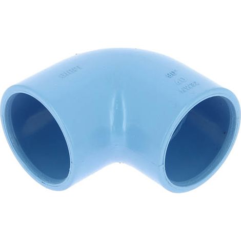 Coude 90° PVC bleu air comprimé femelle-femelle Ø40