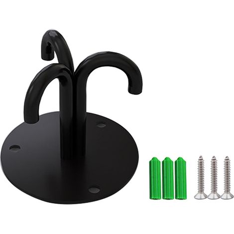Ancrage Murale Pour Bandes De Resistance - En Fer Avec Finition Electrolytique - Pour Entrainement Corporel Et Suspension - Lot De 1 (1/5)