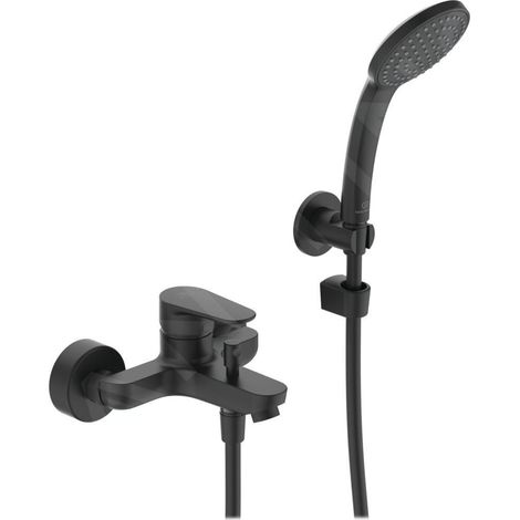 Ideal Standard Cerafine O - Mitigeur de baignoire avec accessoires, Noir BC706XG
