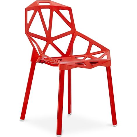 Designer Dining Chair - Hit Red