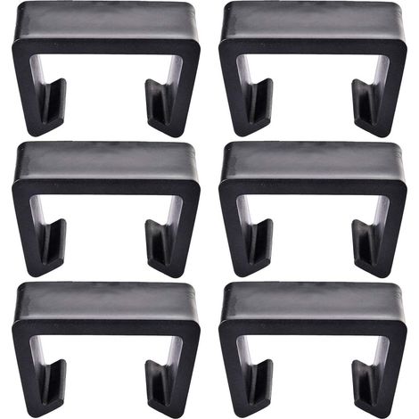 HUIKANGSHENG Clips pour jardin en rotin, connecteurs pour chaises et canapés, fixations pour meubles en rotin d'extérieur, lots de 6. (1/4)