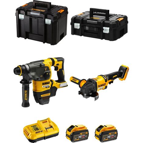 DeWALT Kit FVK271X2-QW 54V/18V (DCH333 DCG418 2 x 9,0 Ah DCB118 TSTAK II TSTAK VI)