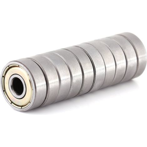 Ej.Life 626zz Kugellager, 10 Stück Kohlenstoffstahl geschirmt, langlebig, Miniatur-Mehrzweckkugellager (6x19x6mm) (1/5)