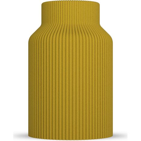 Vase Rabella - Vase décoratif moderne pour herbe de la pampa et fleurs séchées - Style scandinave pour salon - Objet design 3D en plastique (PLA) - Léger et incassable (1/5)