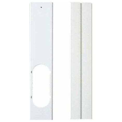 Window sealing set - Adjustable window seal, sliding window set, air conditioner, XU, portable sealing plate with exhaust hose for mobile air conditioners (2 pieces, 55 cm x 10 cm)