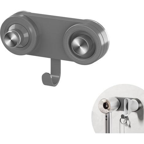 Supporto per asciugacapelli, asciugacapelli con gancio magnetico, asciugacapelli a parete con ventosa, con gancio, adatto per asciugacapelli ad alta velocità con anelli magnetici.