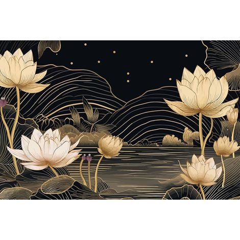 Papier peint panoramique - Fleurs - 130 cm x 86 cm (1/2)