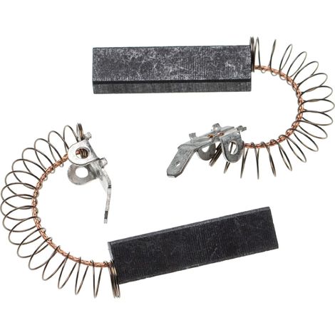 vhbw 2x Carbon Brush Motor Brush 37 x 10 x 6,3mm compatible with Miele W484 TYPW484, W485 TYPW485, W486 TYPW486, W751 TYPW751 Washing Machine
