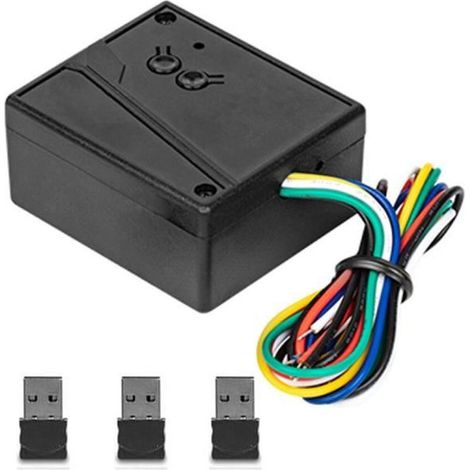 1 récepteur ouverture porte garage, système contrôle accès maison, dispositif mains libres USB Bluetooth 2,4 GHz pour portail coulissant et barrière