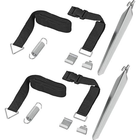 Kit ancoraggio tendalino 2x 3 m con chiusura rapida 2x 50 cm (1/5)
