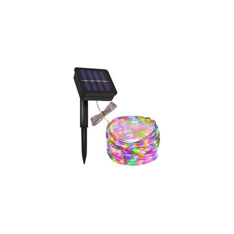 EASYCOMFORT Guirlande Lumineuse Solaire LED Lanterne Noël Balcon Jardin 10m 100 Lumières (1/4)