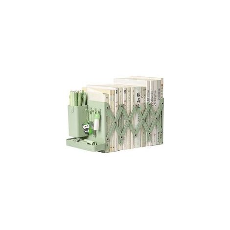 Supports de livres réglables et robustes, étagère de rangement verte . (1/4)