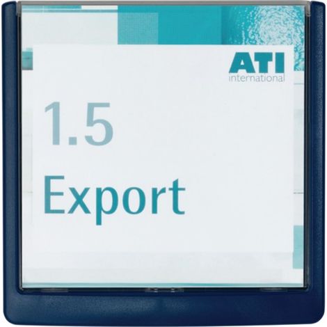 Puerta / Información Escudo B149XH148.5mm Ventana Ventana Acrílico Vidrio Atrás ABS Azul Durable (1/2)