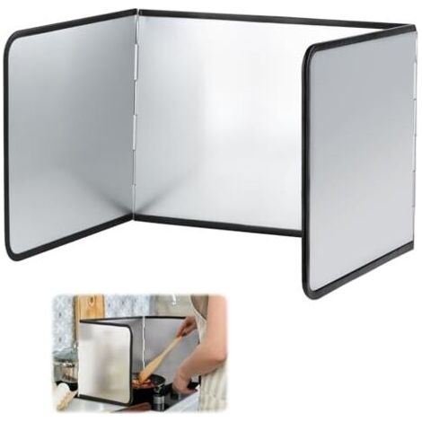 Plaque Anti Projection Cuisine, Protection d'Écran pour Cuisinière Plaque Anti Projection Cuisine Pliable Protection D'écran Anti-Éclaboussures pour Évier Cuisson Rôtir (39x29x30cm) (1/5)