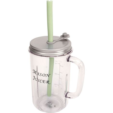 Tragbarer 10-Klingen-Standmixer, leicht zu reinigen, elektrisches Gerät für Säfte, Milchshakes, Smoothies, ideal für Fitnessstudio, Reisen und Büro (grün). (1/4)