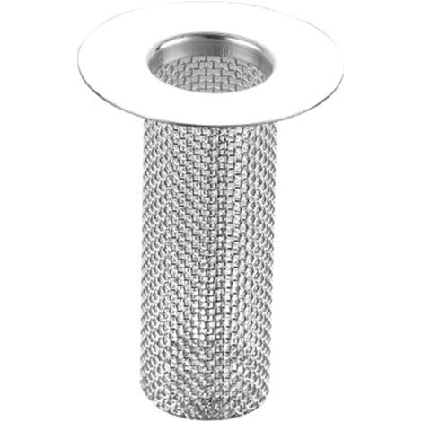 QORVA-Crépine de vidange, bouchon d'évier, filtre de vidange de sol multifonctionnel en acier inoxydable, panier anti-obstruction (28 x 40 mm)