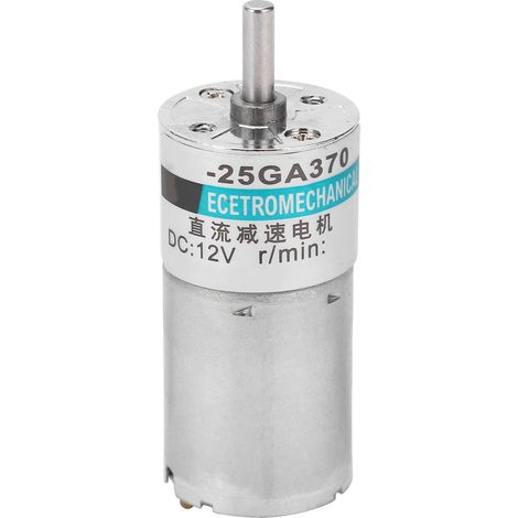 Moteur à engrenages miniature XD-25GA370 12V CC, réducteur lent bidirectionnel, 100 tr/min (1/5)