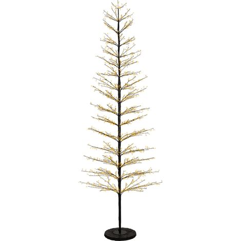 Weihnachtsbaum aus Metall mit warmweißem Micro-LED Licht Ø110 × H270 cm für den Außenbereich (1/3)