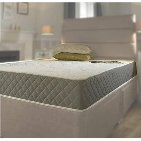 Starlight Beds - Double Mattress. Double Mattress Containing Springs With a Layer of Memory Fibre and Grey Border (4ft6 x 6ft3)