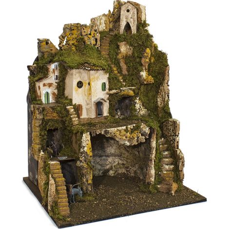 Plastico per Presepe Paesaggio con Luci 52x45x70 cm 87463 (1/5)