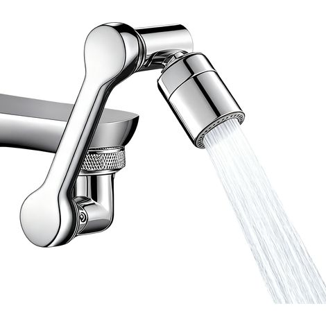 robinet rotatif, rallonge de robinet avec rotation à 1080 degrés et 2 types de jet – Embout rotatif universel pour cuisine et salle de bain (1/4)
