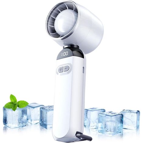 Ventilateur portable - Mini Ventilateur - Ventilateur portable USB - Ventilateur USB rechargeable - Ventilateur Turbo - Ventilateur de bureau - Mini Ventilateur 100 vitesses - Ventilateur puissant - G (1/5)