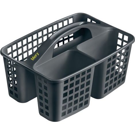 MERY - Panier 3 compartiments pour produits de nettoyage (1/4)