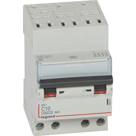 Legrand DX³ 4500 interruttore magnetotermico tetracipolare 10A