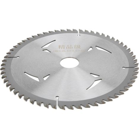 Sägeblatt 60T, hochwertige Hartmetall-Holzsäge, Winkelschleiferzubehör, 180 x 25,4 x 2,0 mm (1/5)