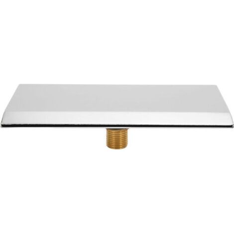 Eosnow Bec de baignoire cascade G1/2, filetage externe, SPA, salle de bain, piscine, buse de sortie de cascade murale argentée
