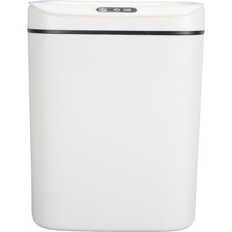 Poubelle automatique sans contact avec détecteur de mouvement, 12 L, idéale pour la chambre, le bureau, la cuisine et les toilettes. (1/5)