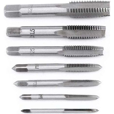 7-teiliges metrisches Gewindebohrer-Set für Stahllager (M3-M12)