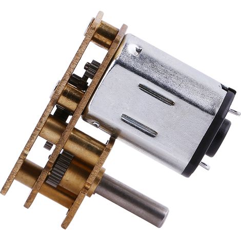 1 Stück Metall-Gleichstrom-Mikro-Elektromotor-Getriebegetriebe 6V 100RPM (1/5)