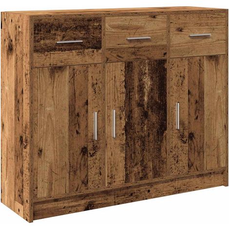 Sideboard Old Wood 91x28x75 cm Engineered Wood vidaXL