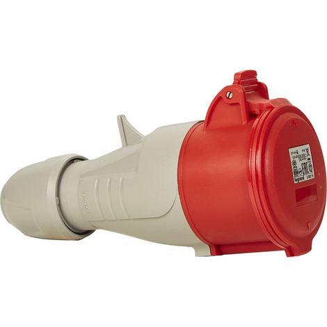 Enchufe Rojo Mob P17 32a 3p+n+t 555219- Legrand (1/2)
