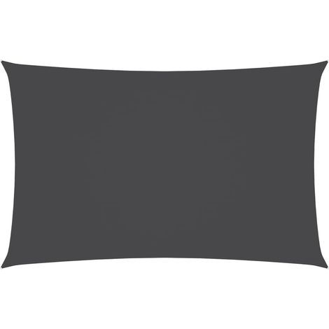 Voile d'ombrage rectangulaire en tissu Oxford - 4 x 7 m - Anthracite - Voile d'ombrage pour jardin, terrasse, pergola et balcon - 90 % protection UV - Avec kit de montage - Imperméable UV50+ (1/4)