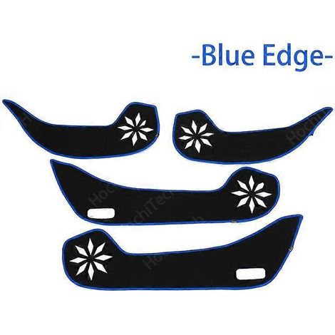 Seitlicher Kantenschutz für die Türinnenseite, Türschutzteppich, Trittschutzaufkleber für Dongfeng AX7 (2015–2017), Zubehör – Blaue Kante